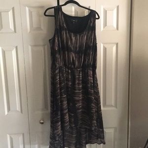 High Low Mossimo Brand Chiffon Top XXL